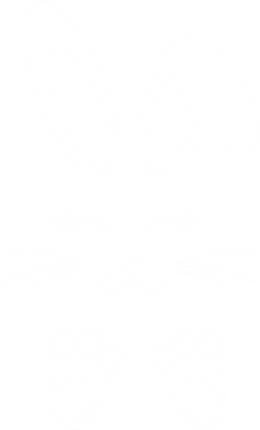 (154-06-E) Cute Girl Bunny Rabbit Face