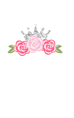 (154-06-H) Cute Girl Bunny Rabbit Face Flowers Silver Crown