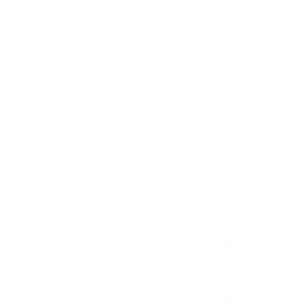 (154-06-I) Cute Girl Bunny Rabbit Face