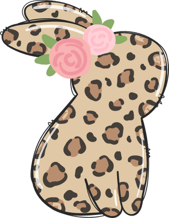 (154-06-M) Bunny Leopard Print