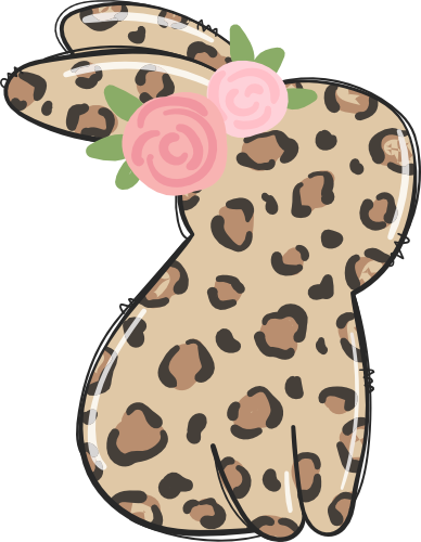 (154-06-M) Bunny Leopard Print
