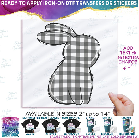 (s154-1N2) Bunny Buffalo Plaid