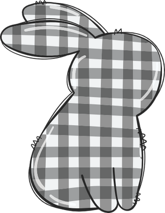 (154-06-N) Bunny Buffalo Plaid