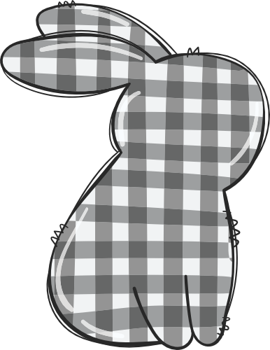 (154-06-N) Bunny Buffalo Plaid