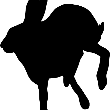 (154-01-2G) Bunny Rabbit Silhouette