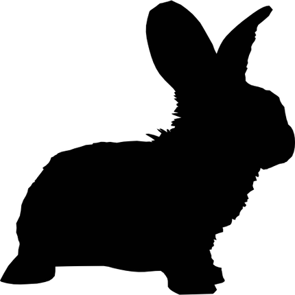 (154-01-2O) Bunny Rabbit Silhouette