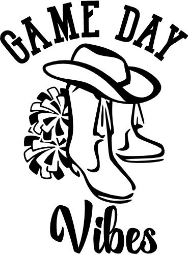 (158-03-C) Game Day Vibes Drill Team Iron-On Transfer