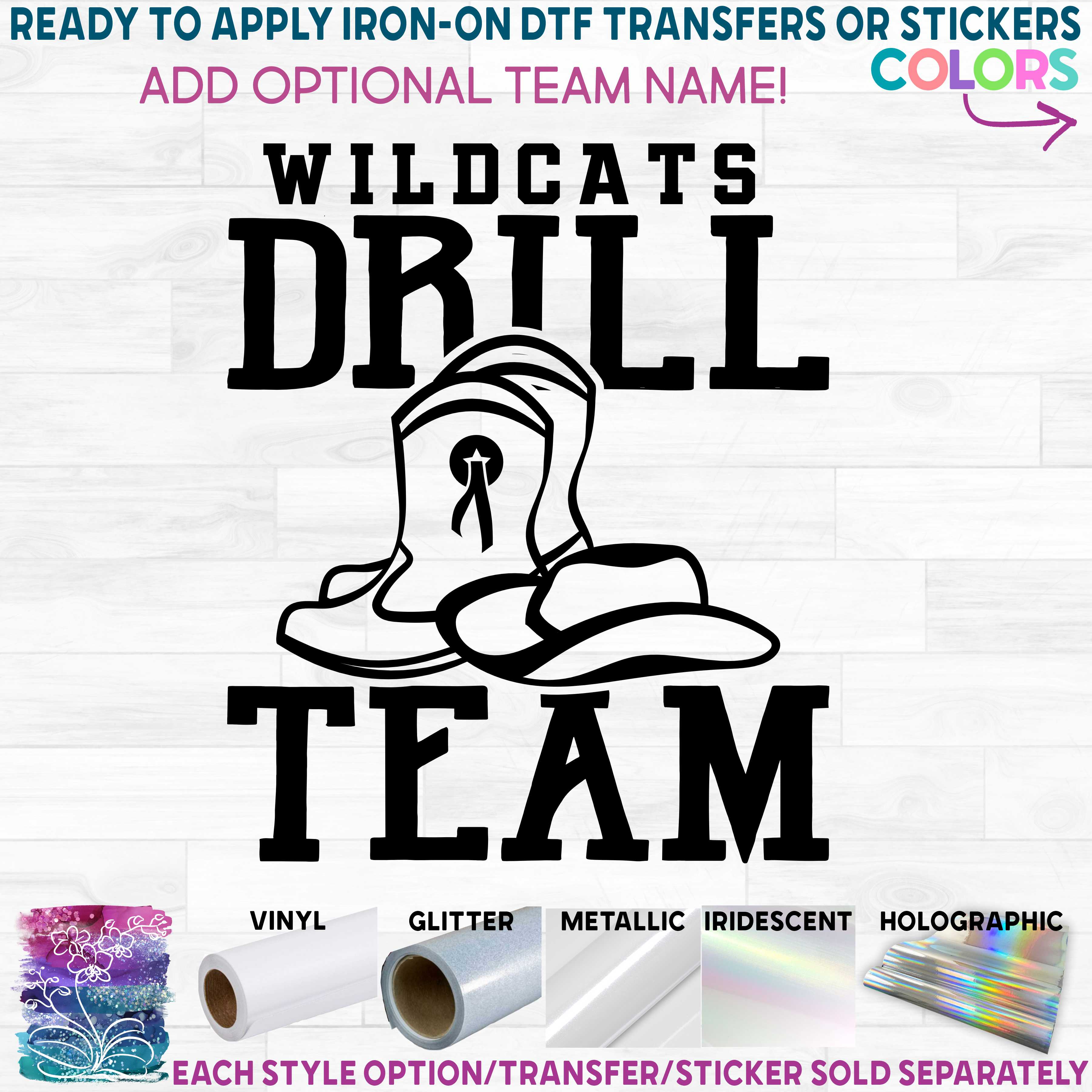 (s158-2A) Drill Team Optional Team Name