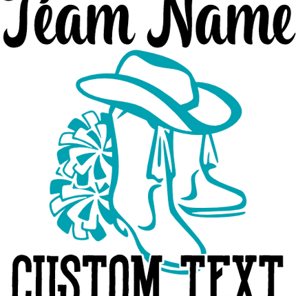 (158-03-B) Drill Team Name Custom Text