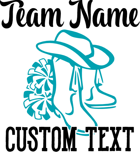 (s158-2B) Drill Team Name Custom Text