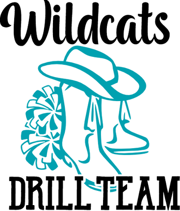 (158-03-B) Drill Team Name Custom Text