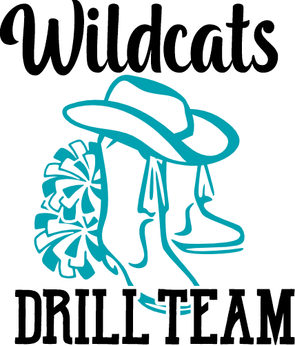 (s158-2B) Drill Team Name Custom Text