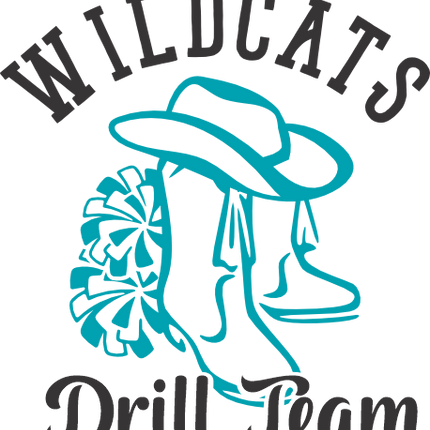 (158-03-C) Drill Team Name Custom Text