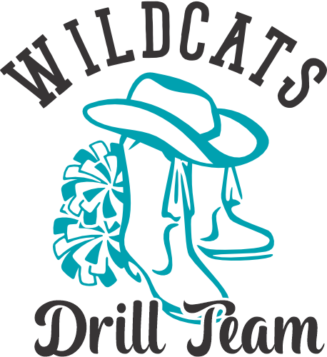 (s158-C) Drill Team Name Custom Text