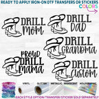 (s158-D) Drill Team Proud Mom Dad Grandma Aunt Auntie Sister