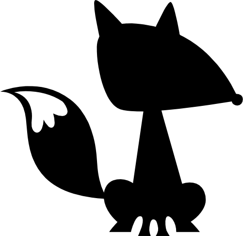 (s015-1N) Fox  Silhouette