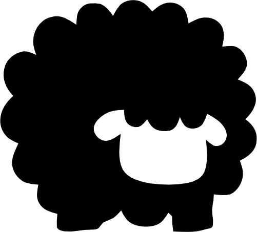 (s015-1Q) Sheep  Silhouette