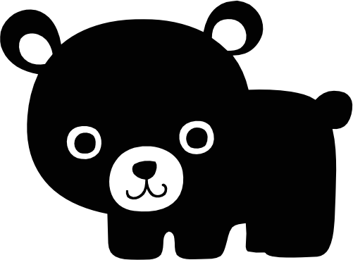 (s015-1R) Bear Silhouette