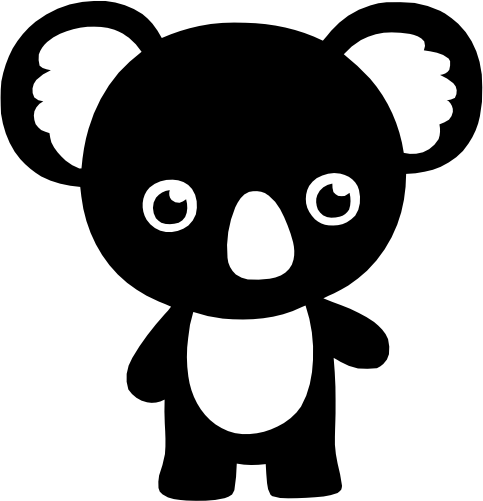 (s015-1S) Koala  Silhouette