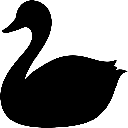 (s015-1D) Swan Silhouette