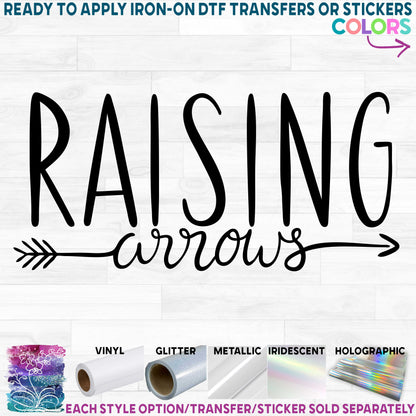 (s162-3E) Raising Arrows Printed Heat Transfer or Sticker