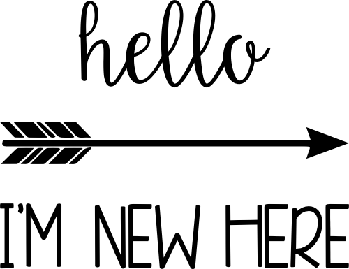 (s163-G) Hello I'm New Here Newborn Baby