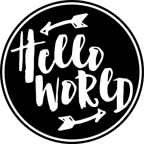 (s163-B) Hello World Circle Arrows