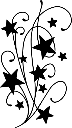 (164-B) Stars Star Flourish