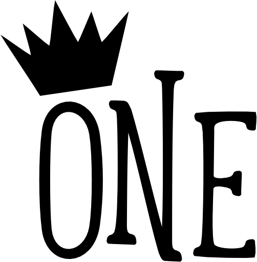 (s165-F) One Block Number with Crown
