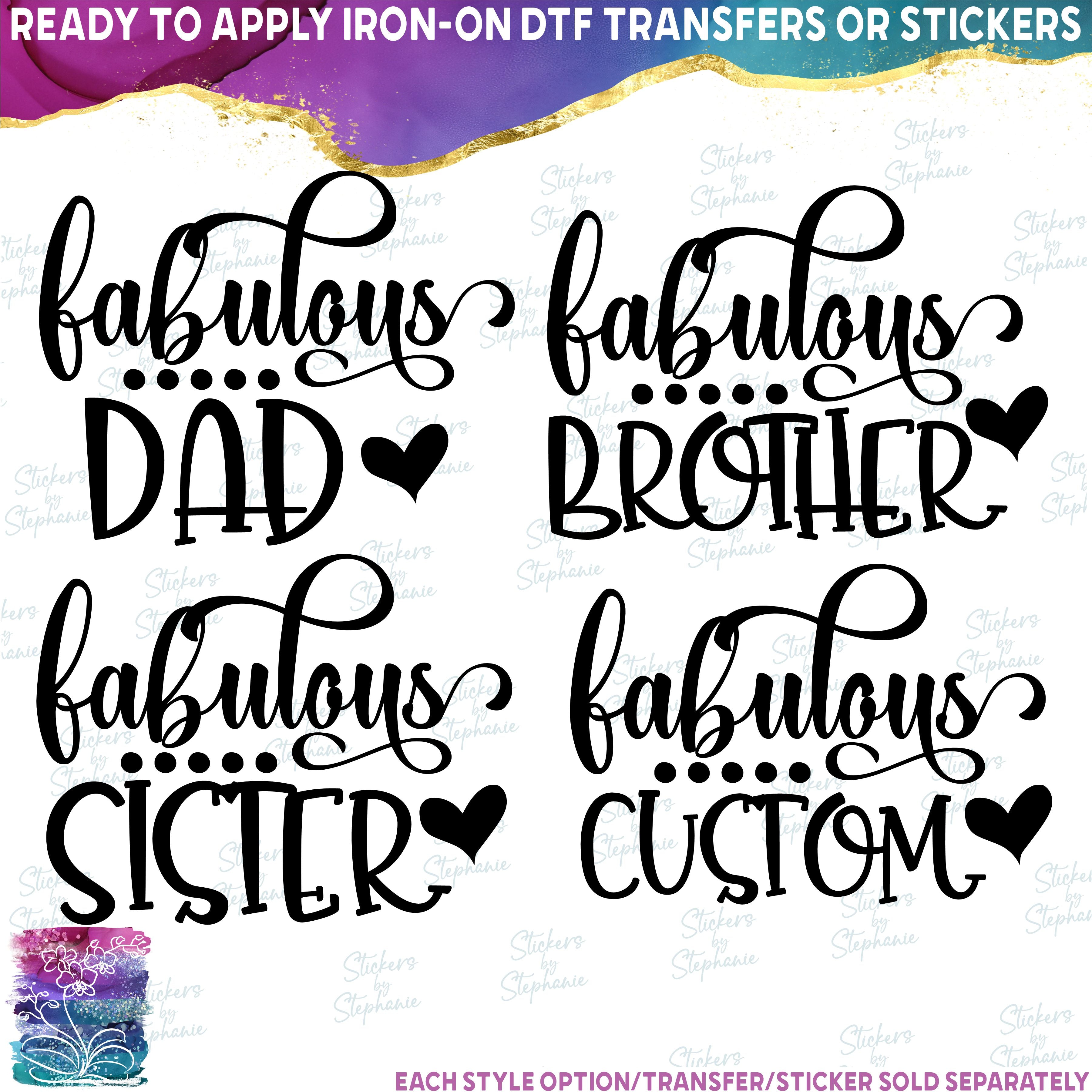 (s165-H2) Fabulous Family Custom Text