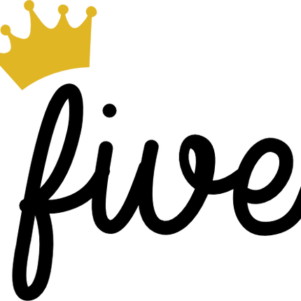 (165-I) Script Number with Crown