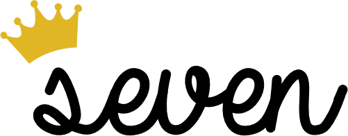 (165-I) Seven Script Number with Crown