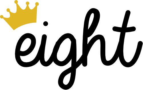 (165-I) Eight Script Number with Crown