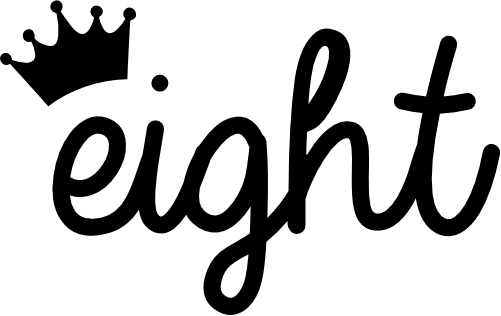 (165-I) Eight Script Number with Crown