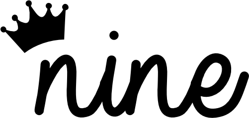 (165-I) Nine Script Number with Crown