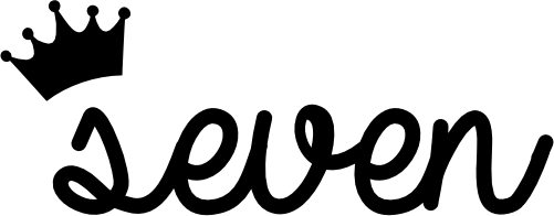 (165-I) Seven Script Number with Crown