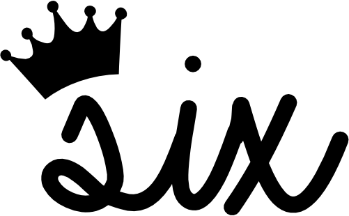 (165-I) Six Script Number with Crown