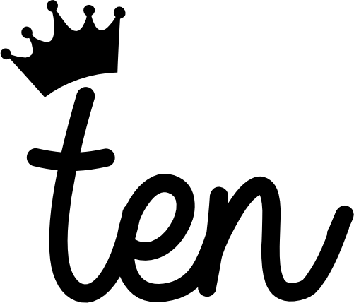 (165-I) Ten Script Number with Crown