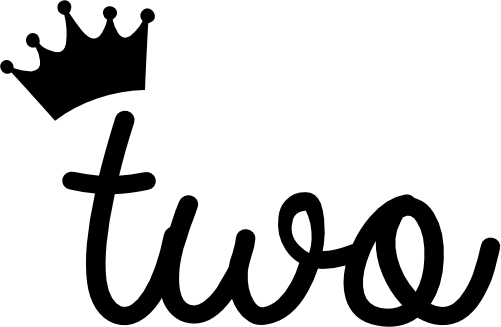 (165-I) Two Script Number with Crown