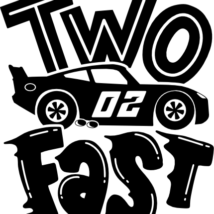 (165-Y1) Two Fast Race Car