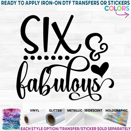 (s165-H) Two, Four, Five, Six & Fabulous