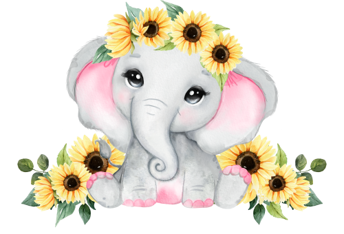 (s167-T) Elephant Sunflowers