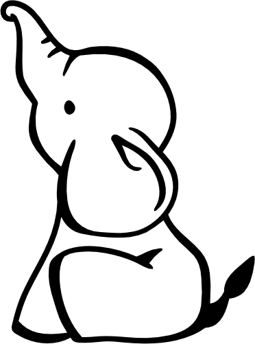 (s167-C) Baby Elephant