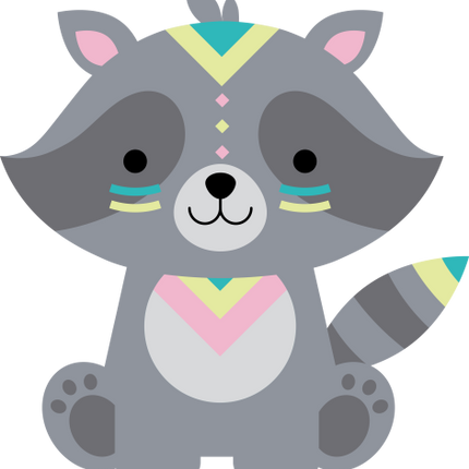 (s169-01-1T) Tribal Racoon