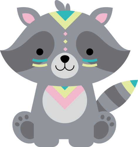 (s169-01-1T) Tribal Racoon