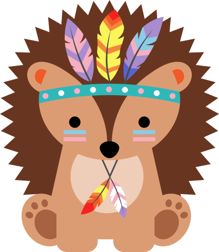 (s169-01-1U) Tribal Hedgehog