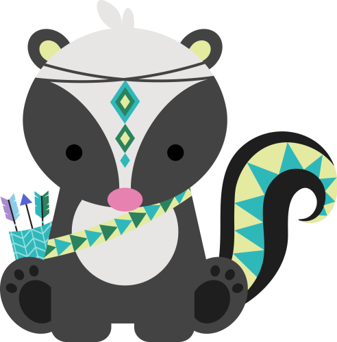 (s169-01-1W) Tribal Skunk