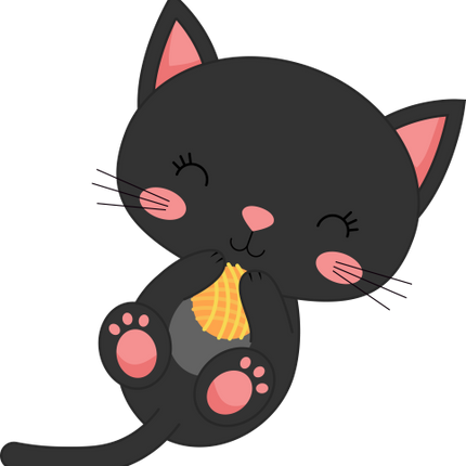 (s169-11-1K) Black Cat Yarn Ball