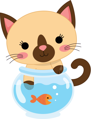 (s169-11-1V) Tan Cat Fishbowl