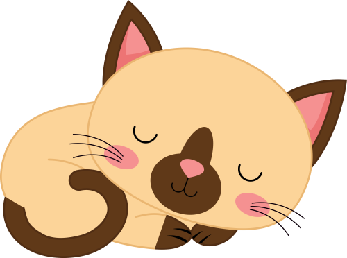 (s169-11-1X) Tan Cat Sleeping